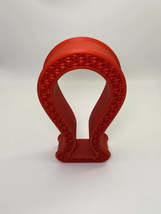 Подставка для наушников с 3D текстурой - красный, красный, фото 2