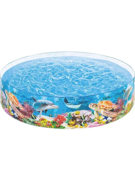 Intex Бассейн каркасный детский круглый 244х46см 2040л (58472NP), 244x46 см, 2040 л, фото 7