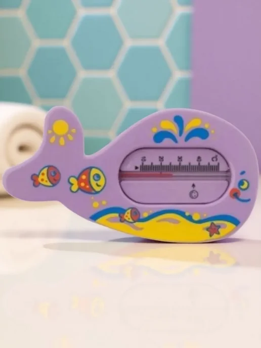 Betababy Термометр градусник детский для купания новорожденных Кит, 0 м, фото 6