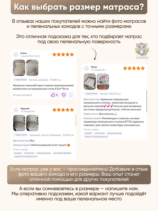 Lemuria Пеленальный матрас двухсторонний с бортиками 53х64, 53x64, фото 5