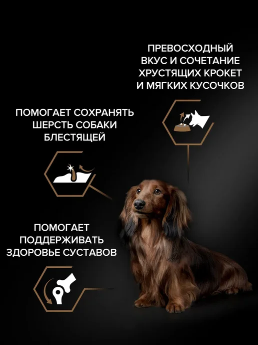 Сухой корм PRO PLAN для собак, взрослые, мелкие, говядина, 0,7 кг, фото 3