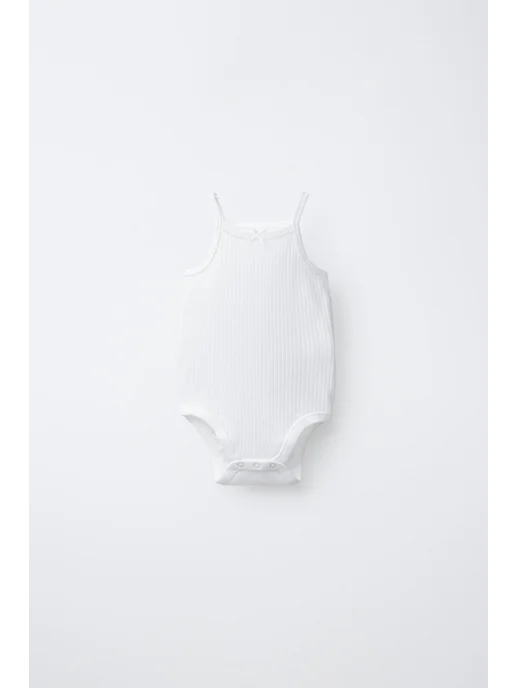 Zara 3-pack боди, белый, фото 2