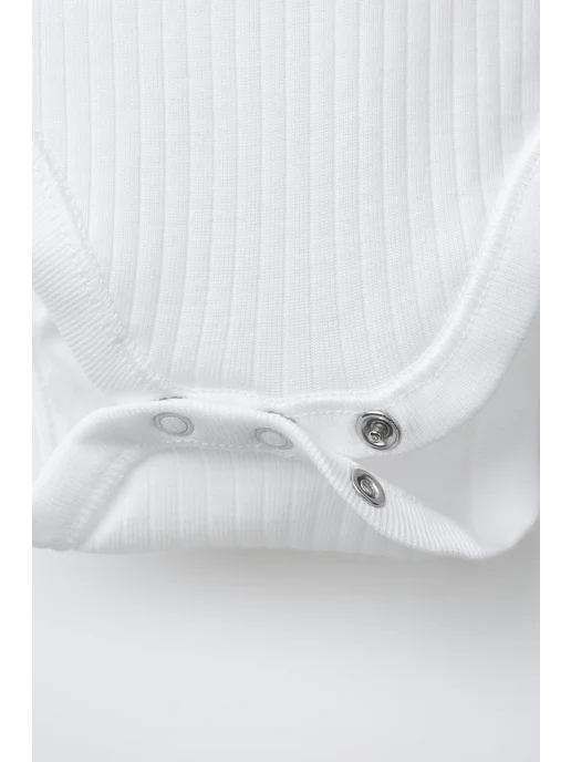 Zara 3-pack боди, белый, фото 4