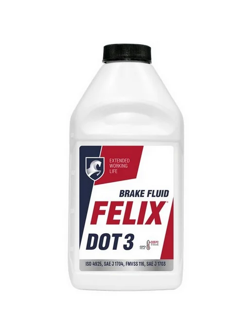FELIX Тормозная жидкость Brake Fluid DOT 4 Class 4 1 л, 500 мл