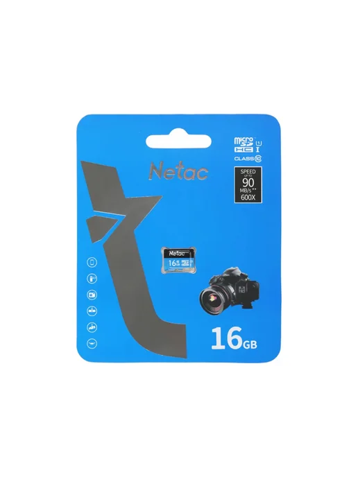 NETAC Карта памяти 16 Гб, microSDHC, 80 Мб с (NT02P500STN-016G-S), 16 ГБ, фото 3