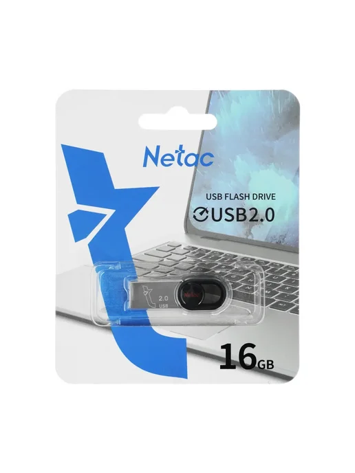 NETAC Флеш-накопитель 16 ГБ UM2, USB 2.0 (NT03UM2N-016G-20BK), 16 ГБ, фото 2