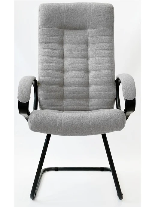 Stylchairs Конференц-кресло Атлант Софт, ткань рогожка бежевый, серый, фото 2
