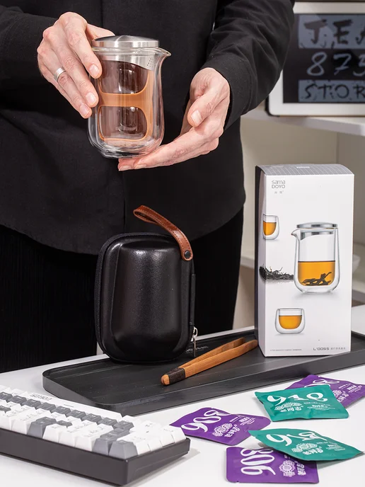 Tea875.store Дорожный чайный набор Sama Doyo 260 мл с пиалами, 260 мл, фото 6