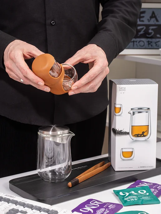 Tea875.store Дорожный чайный набор Sama Doyo 260 мл с пиалами, 260 мл, фото 7