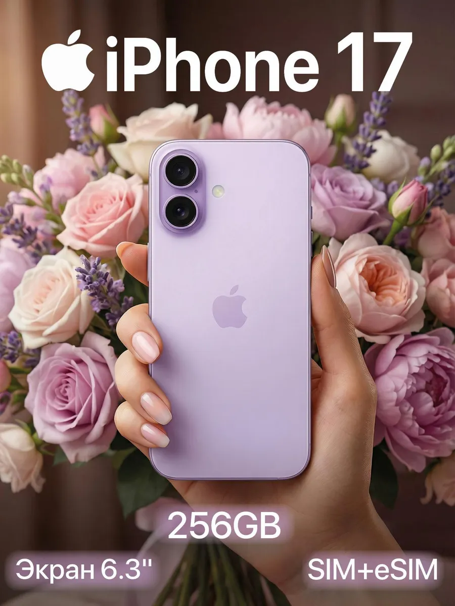 Apple Смартфон iPhone 17 256GB Lavender