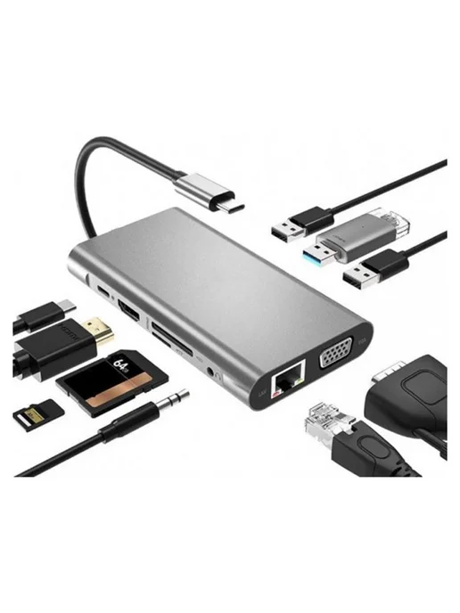 KS-is Док станция USB Type C 10 в 1 KS-701, вариант, фото 2