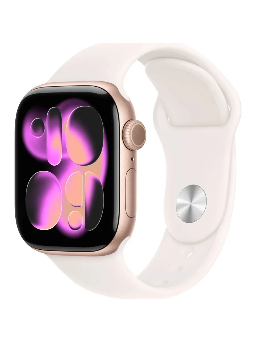 Apple Часы Watch S11, 42 mm Aluminium Sport Band Rose Gold S M