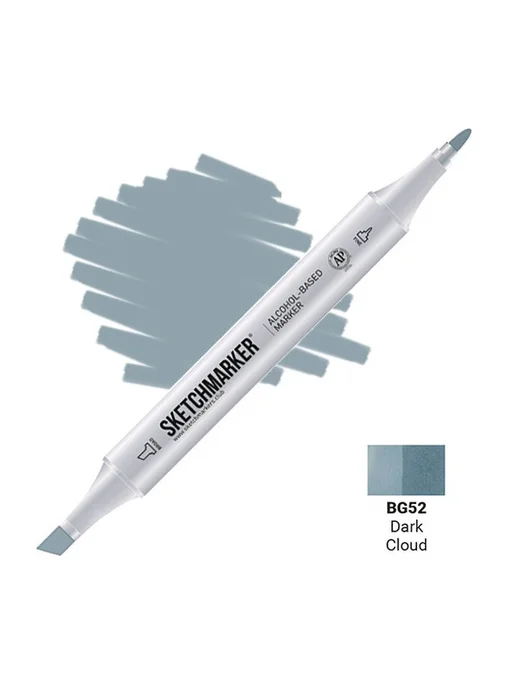 SKETCHMARKER Маркер двухсторонний на спирт.основе BG52 Темное облако, темный