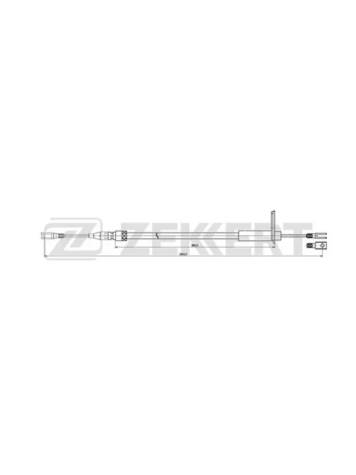 zekkert Трос стоян. торм. зад. MB E-Class (124) 93- 190 (201) 82-, вариант, фото 3