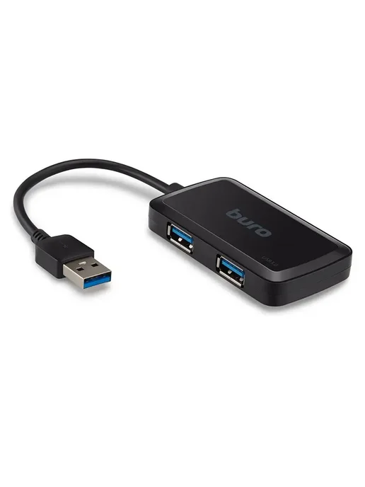 Buro Разветвитель USB 3.0 BU-HUB4-U3.0-S 4порт. черный, черный, фото 2