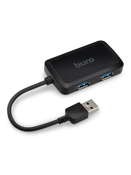 Buro Разветвитель USB 3.0 BU-HUB4-U3.0-S 4порт. черный, черный, фото 3