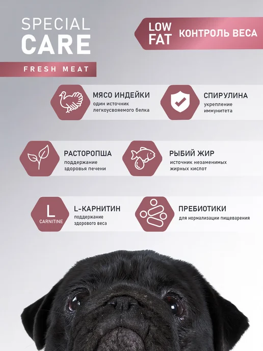 Сухой корм AWARD Weight Control для собак, индейка, мясо, 12 кг, фото 4