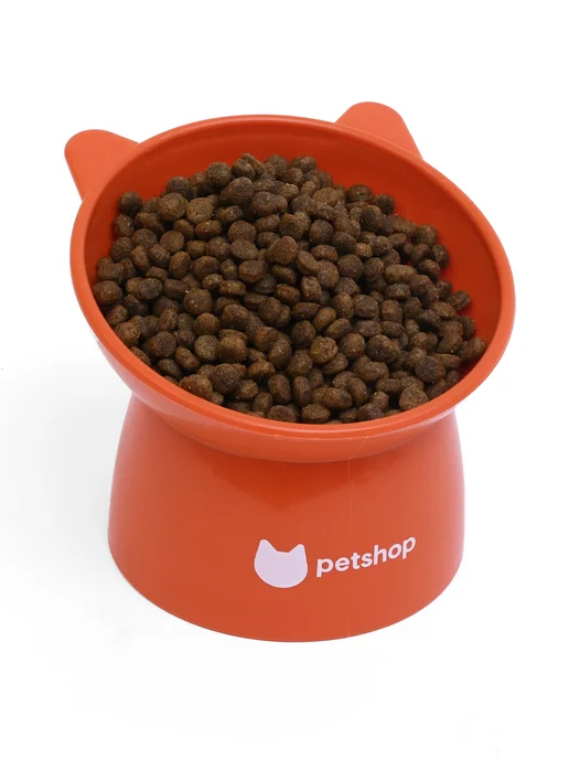 PetShop Миска для кошек и собак высокая "Кошечка петшоп", 200 мл, 200 мл, фото 3