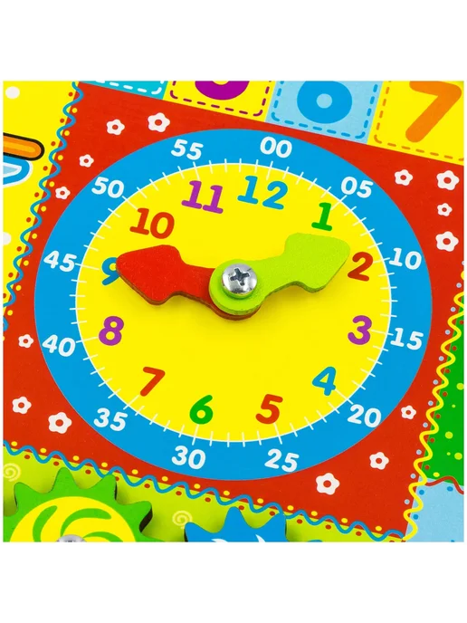 Yoshatoys Бизиборд доска Numbers & Colors, зеленый, фото 5