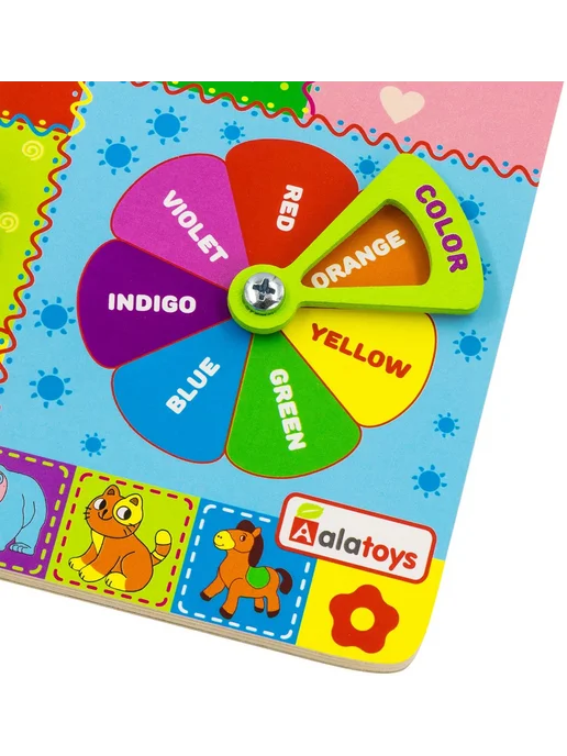 Yoshatoys Бизиборд доска Numbers & Colors, зеленый, фото 6