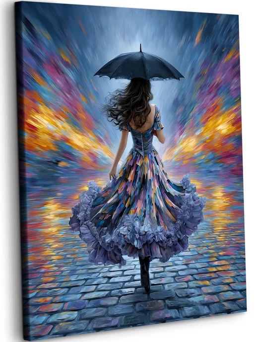 Art on Canvas Врыв красок Картина по номерам на холсте 40х50 см, 40x50 см, фото 2