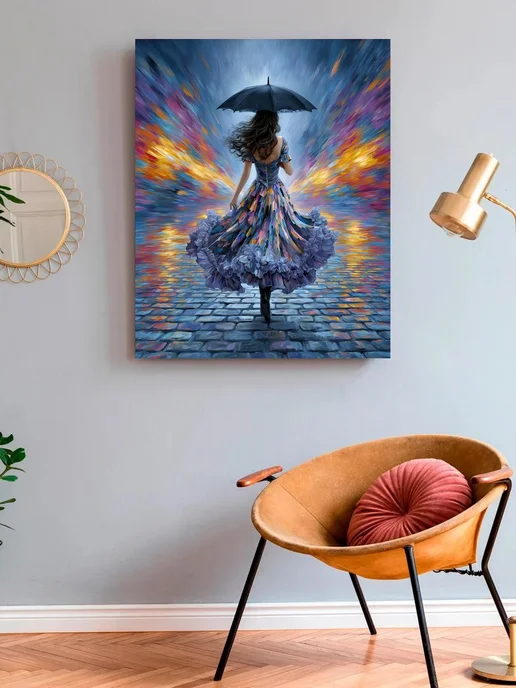 Art on Canvas Врыв красок Картина по номерам на холсте 40х50 см, 40x50 см, фото 3