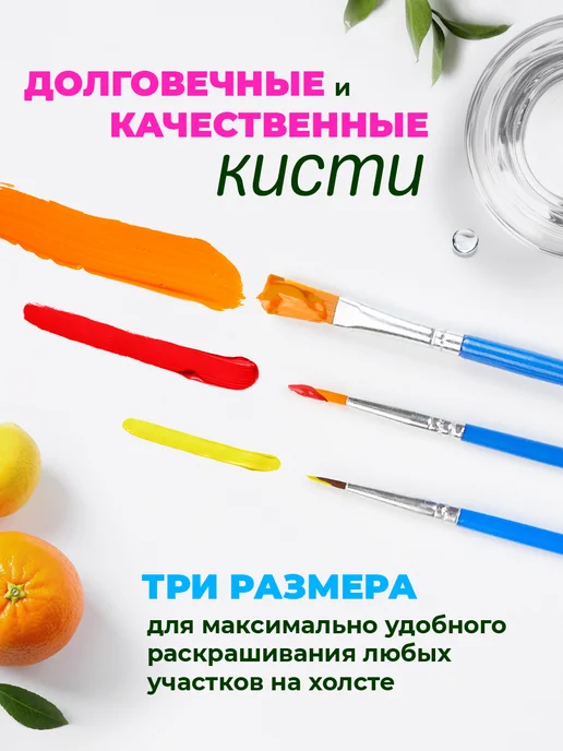 Art on Canvas Врыв красок Картина по номерам на холсте 40х50 см, 40x50 см, фото 6