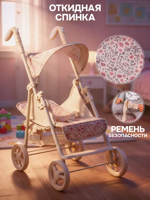 BESTLIKE Коляска для кукол до 45 см прогулочная, вариант, фото 6