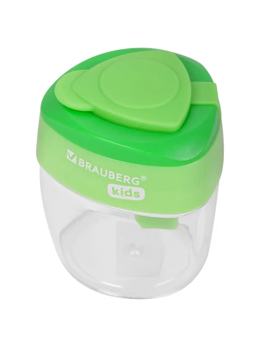 BRAUBERG KIDS Точилка для карандашей с контейнером набор, голубой, фото 5