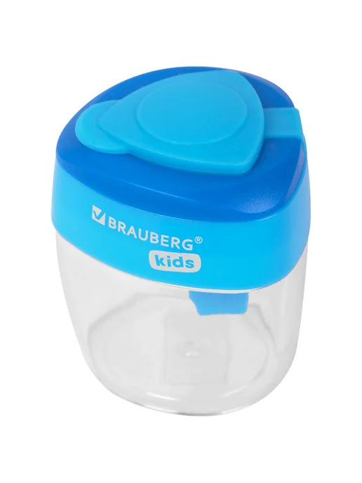 BRAUBERG KIDS Точилка для карандашей с контейнером набор, голубой, фото 6