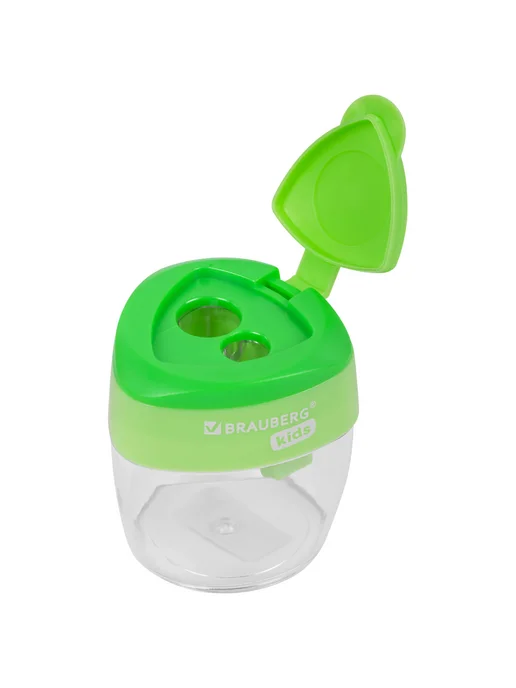 BRAUBERG KIDS Точилка для карандашей с контейнером набор, голубой, фото 7