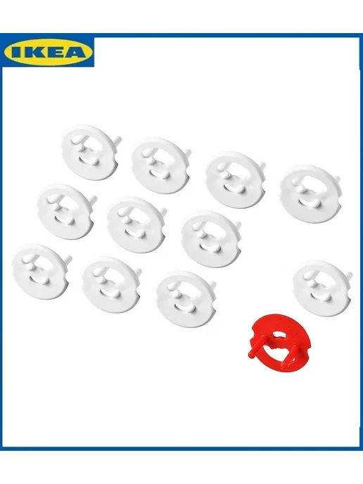 IKEA Заглушка для розетки от детей. ИКЕА 12 шт, 12 шт, фото 4