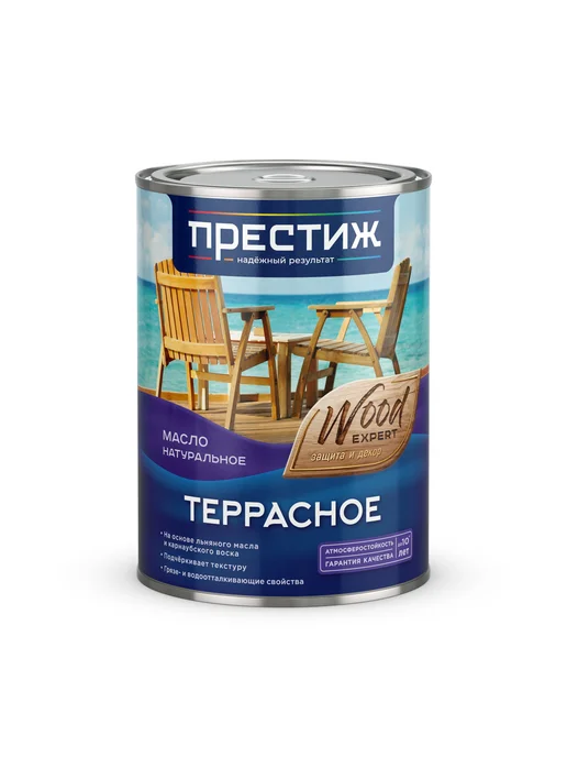 Престиж Масло террасное, 0,9 л, дуб, 900 мл