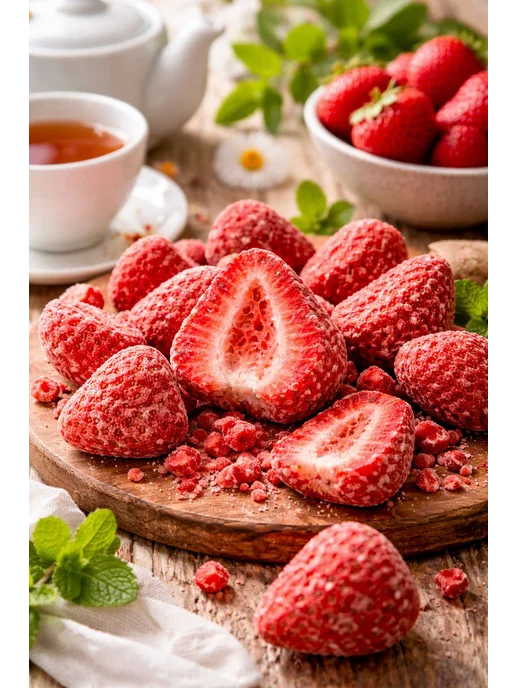 Сублимированные фрукты. клубника, вариант, фото 3