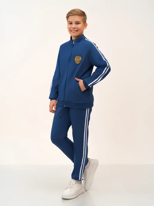 LE&LO Костюм спортивный школьный, фиолетовый, фото 4