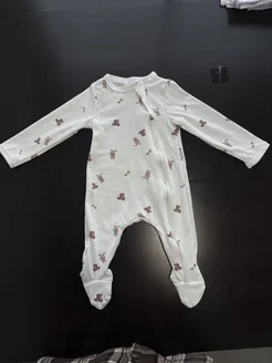 Слип на молнии с длинным рукавом закрытые ножки