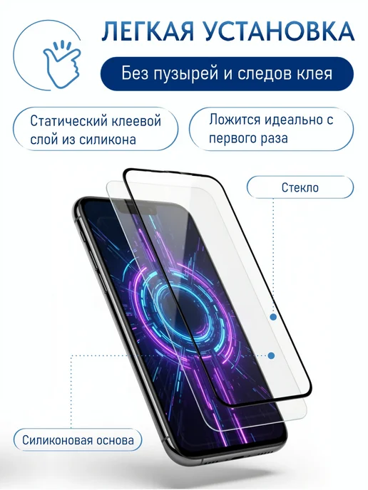 PANZERFILM Защитное стекло Xiaomi Redmi Note 13 Pro 5G, 5 г, фото 8