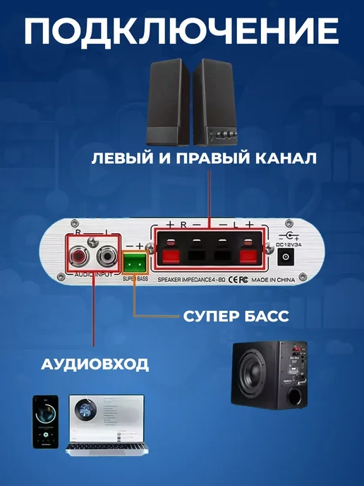 LePy Аудио усилитель LP-838 черный, черный, фото 4