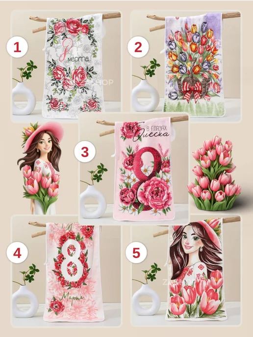 ZASHOP полотенца кухонные из микрофибры набор подарочный, серый, фото 2