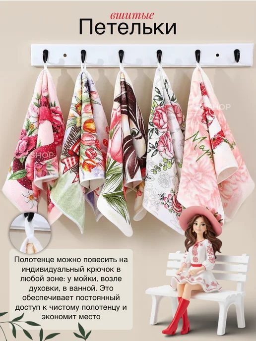 ZASHOP полотенца кухонные из микрофибры набор подарочный, серый, фото 3
