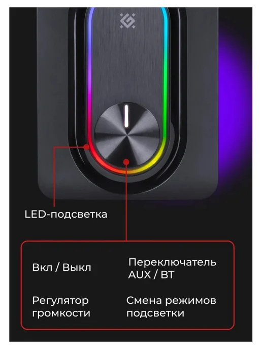 DEFENDER Акустическая 2.1 система V14 11Вт, 11 Вт, фото 3