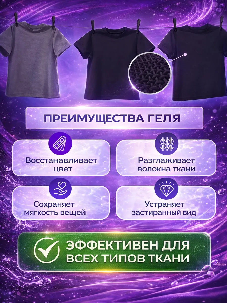 Гель для стирки черного 10 л фото 4