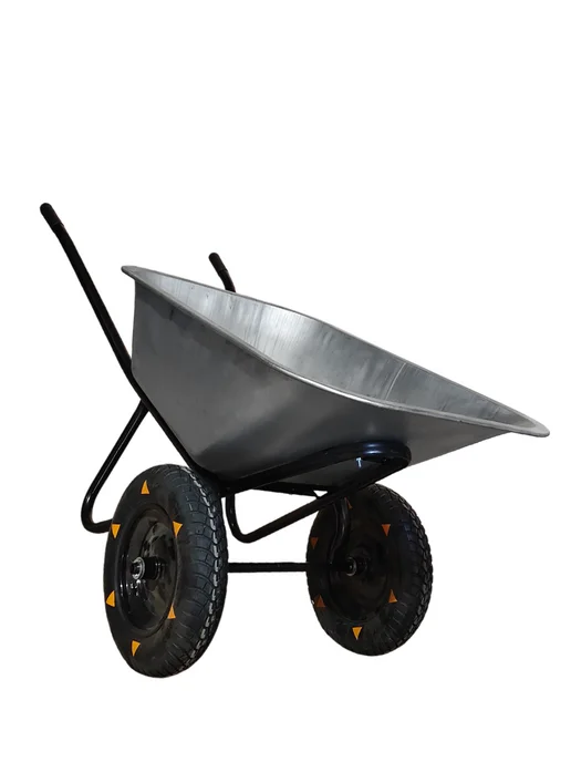 Садовая тачка строительная двухколёсная 118л 250кг, 118 л, 250 кг, фото 6