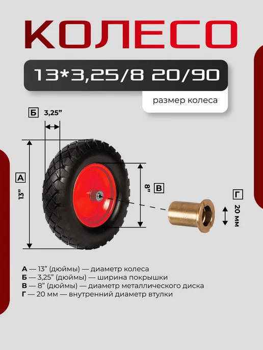 Тачка садовая двухколесная, черный, фото 5
