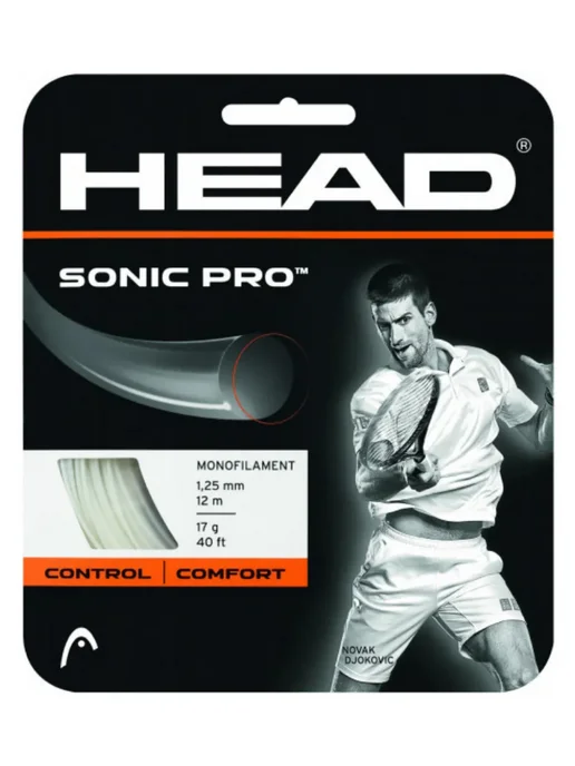 HEAD Струна для тенниса Sonic Pro 12м, белая, 1.25, 12 м