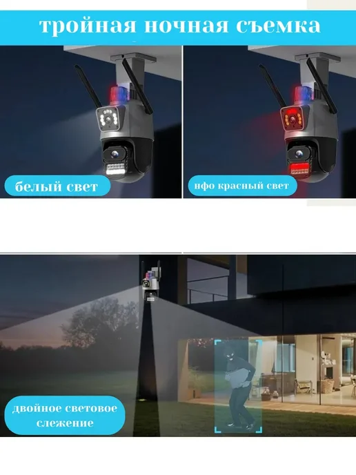 система видеонаблюдения Камера видеонаблюдения уличная, серый, фото 7
