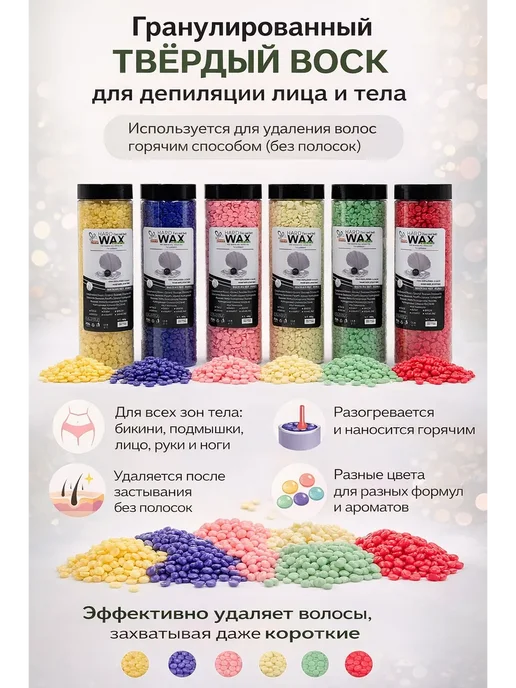 IRIZZA7 профессиональный воск для депиляции 1шт, 1 шт