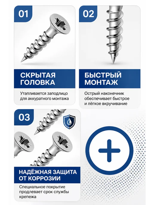 Саморезы по дереву мебельные 3,5х16 мм. шуруп 200 шт, 3.5x16 мм, 200 шт, фото 3