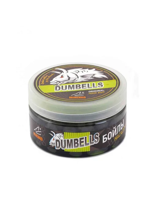 Minenko Бойлы насадочные Dumbells вареные 14х20мм оранжевая слива, 14x20 мм, 150 г, фото 2