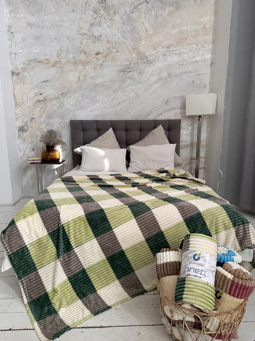 Boni Home Покрывало на диван и кровать евро 200х220 см, 200x220 см, фото 4